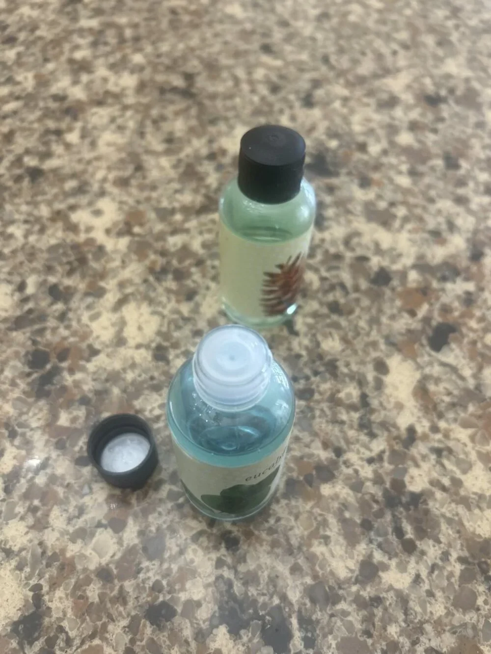Set of Two Essential Oils - Eucalyptus and Pine scent.